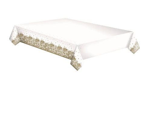Colour Gold Decorative paper tablecloth 120x180 cm