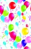 Balloon Party Paper tablecloth 120x180 cm