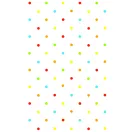 Colour Pastel Dots paper tablecloth 120x180 cm