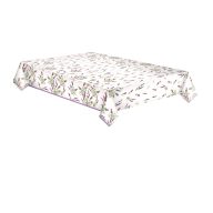 Colour Twigs Lavender paper tablecloth 120x180 cm