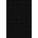 Colour White Dots Black paper tablecloth 120x180 cm