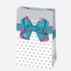 Colour Bow paper gift bag 10x16x6 cm