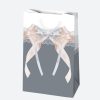Colour Bow paper gift bag 10x16x6 cm