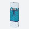 Colour Bow paper wine bag 10.5x33x8.5 cm