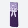 Colour Bow paper wine bag 10.5x33x8.5 cm