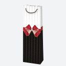 Colour Bow paper wine bag 10.5x33x8.5 cm