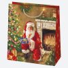 Christmas Gift Giving paper gift bag 15.5x15.5x8 cm