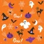 Halloween Graphics on Orange napkin, set of 20, 33x33 cm