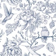 Flower Fauna and Flora napkin 20 pieces 33x33 cm