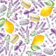 Cookie Limes and Lavender Macaron napkin set of 20, 33x33 cm