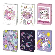 Colour Colorful Girl's paper gift bag, 23x32x11 cm