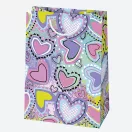 Colour Colorful Girl's paper gift bag, 23x32x11 cm