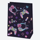 Colour Colorful Girl's paper gift bag, 23x32x11 cm