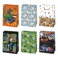 Colour Party Boys' paper gift bag, 23x32x11 cm