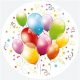 Colour Balloons balloon paper plate 8 pcs 22.7 cm