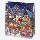 Christmas Miracle paper gift bag, gift bag 19x23x10.5 cm