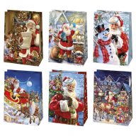 Christmas Magic Night paper gift bag, 23x32x11 cm
