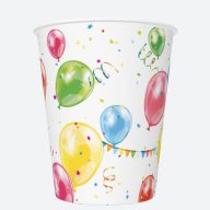 Colour Balloons balloon paper cup set of 8 250 ml