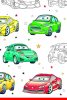 Car Cartoon paper tablecloth 120x180 cm