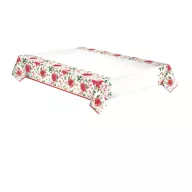 Christmas Poinsettia paper tablecloth 120x180 cm