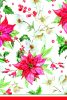 Christmas Poinsettia paper tablecloth 120x180 cm