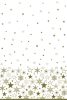 Christmas Gold Stars paper tablecloth 120x180 cm