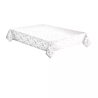 Christmas Silver Stars paper tablecloth 120x180 cm