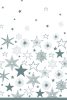 Christmas Silver Stars paper tablecloth 120x180 cm