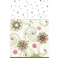 Christmas Gold Stars and Twirls paper tablecloth 120x180 cm