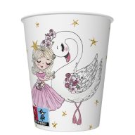 Ballet With Swan Ballerina paper cup 8 pieces 250 ml