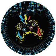 Gamer Play Pad paper plate set of 8, 22.7 cm