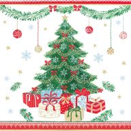 Christmas Presents napkins, pack of 20, 33x33 cm