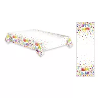   Happy Birthday Dots Happy Birthday paper tablecloth 120x180 cm
