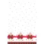Christmas Checked Bow paper tablecloth 120x180 cm