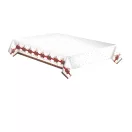 Christmas Checked Bow paper tablecloth 120x180 cm