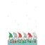 Christmas Funny Gnomes paper tablecloth 120x180 cm