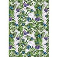 Colour Fern and Butterfly Nature A/4 Elastic Folder