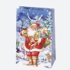 Christmas Santa Claus paper gift bag 10x16x6 cm