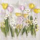 Flower Spring Flowers Tulip Napkin 20 pcs 33x33 cm