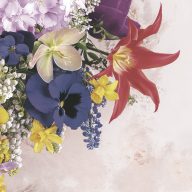 Flower Charming Mix napkin pack of 20, 33x33 cm