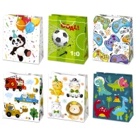Party Boyish paper gift bag 19x23x10.5 cm