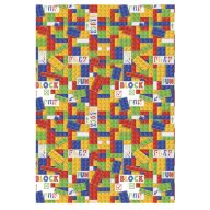 Colour Block Fun Lego patterned A/4 elastic folder