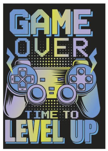 Gamer Level Up A4 elastic folder