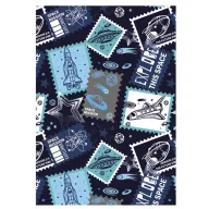 Space Stamp A/4 elastic folder