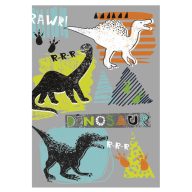 Dinosaur Rawr A/4 elastic folder