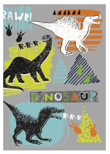 Dinosaur Rawr A/4 elastic folder
