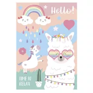 Llama Time to Relax A4 Elastic Folder
