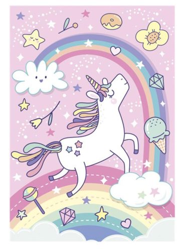 Unicorn Rainbow A/4 elastic folder