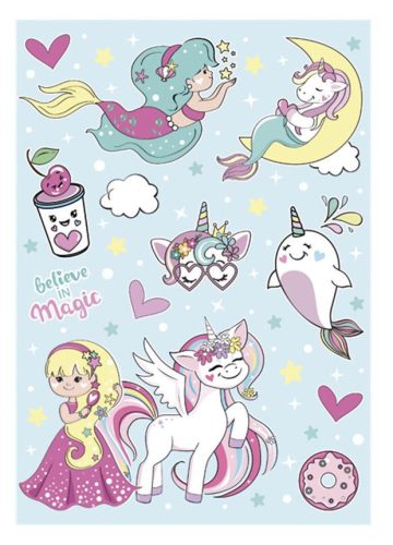 Unicorn Believe in Magic A/4 elastic folder
