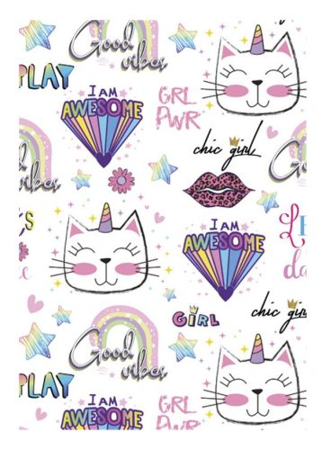 Cat Chic Girl A/4 elastic folder